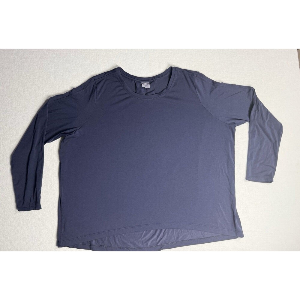 Athleta Blue Long Sleeve Top Women’s Size L Soft Stretch Athleisure